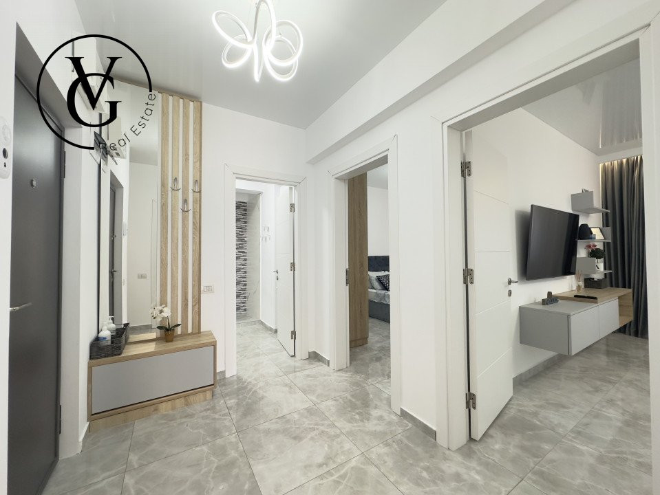 Apartament modern  2 camere -gradina proprie cu vedere către mare 