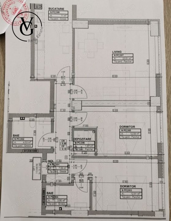 Apartament 3 camere | Energia Residence | Nemobilat | Termen Lung