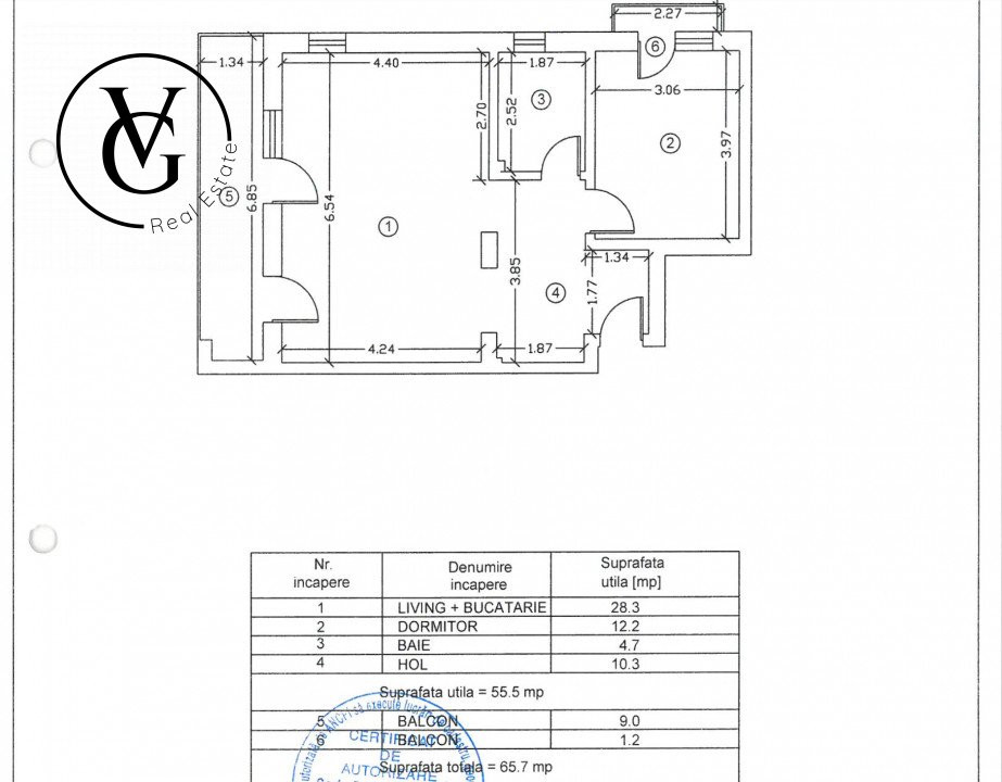 Apartament 2 camere - vedere catre mare - Mamaia Nord