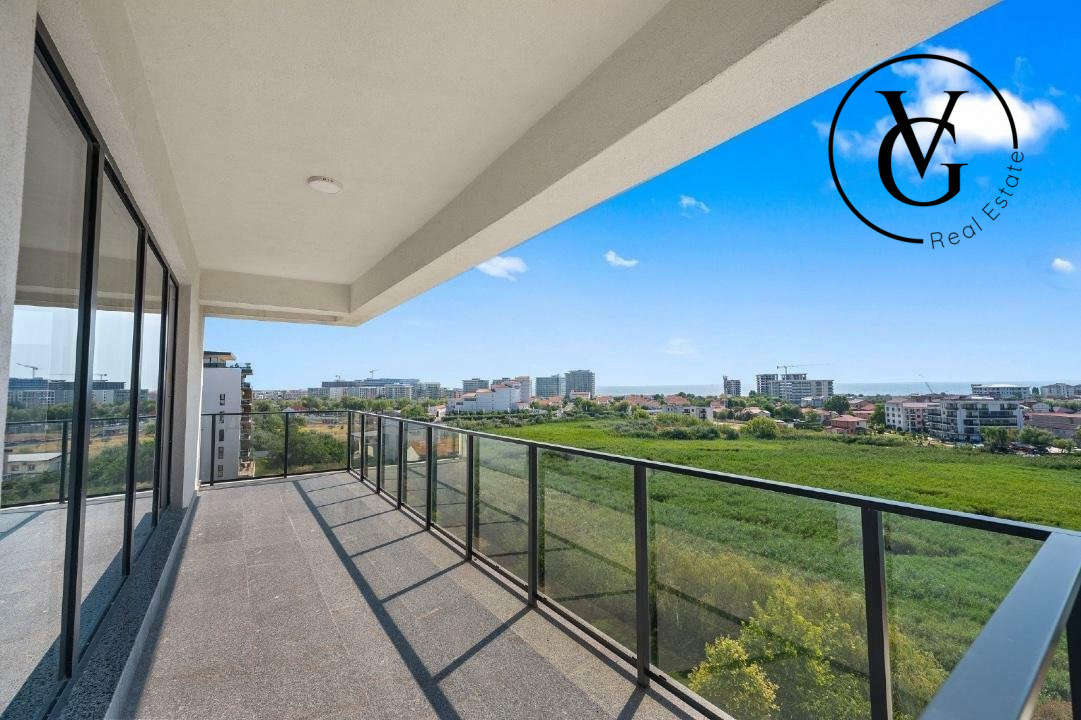 Apartament 3 camere Mamaia-Sat - vedere frontala lac 