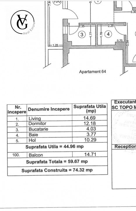 Apartament 2 camere - Summerland - bucatarie inchisa - vedere la mare