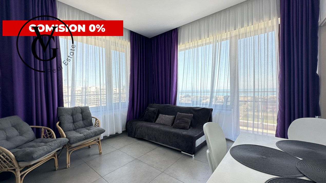 Apartament 2 camere - Summerland - bucatarie inchisa - vedere la mare