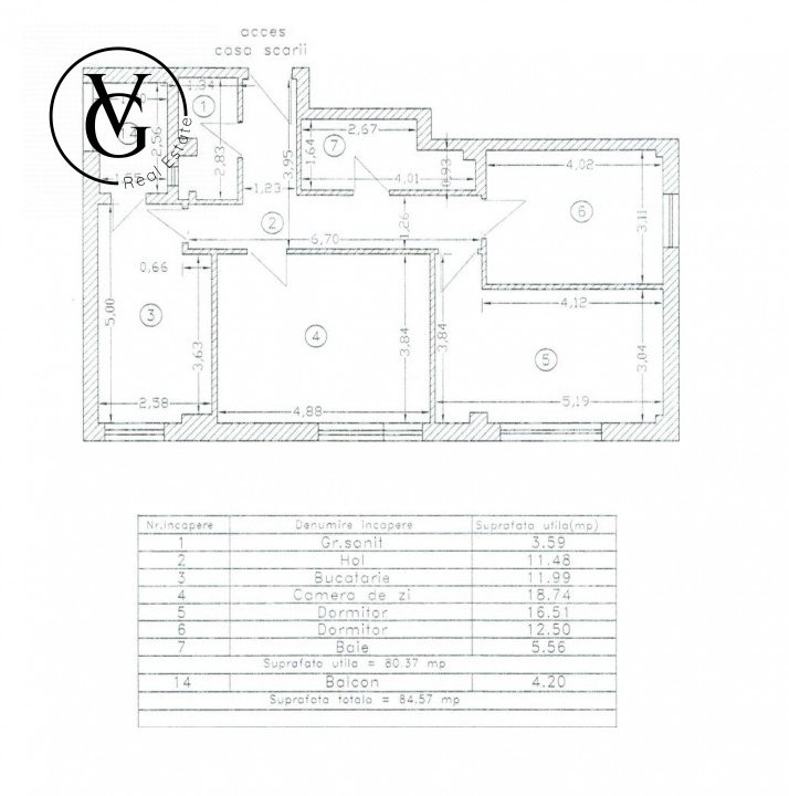 Apartament 3 camere Tomis Plus / loc de parcare