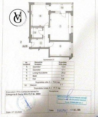 Apartament spațios de 3 camere - zona Tabăra Năvodari