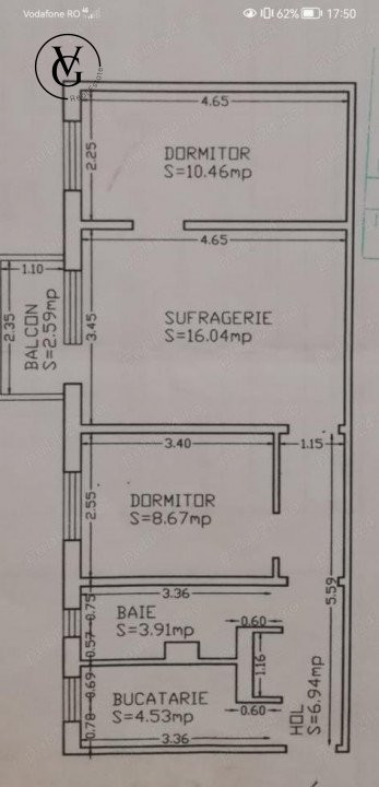 Apartament semidecomandat de 3 camere - zona INEL 2 