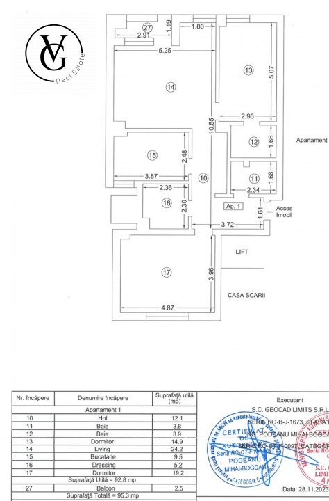 Apartament 3 camere Tomis Plus 