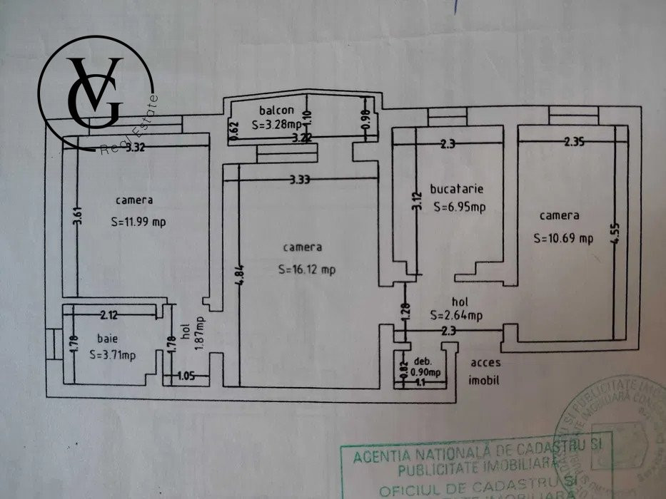 Apartament modern de 3 camere - zona Dacia