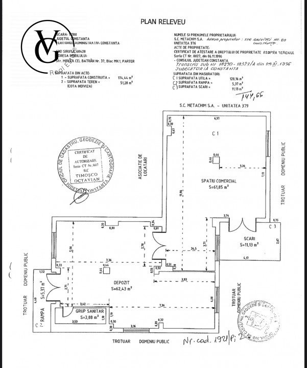 Spațiu comercial ultracentral | frontal către mare 