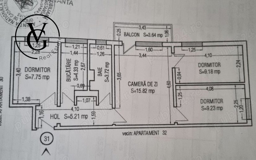 Apartament 4 camere -zona Inel 2 -Comision 0%