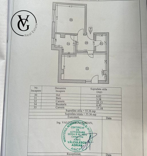 Apartament decomandat 2 camere-BLOC NOU