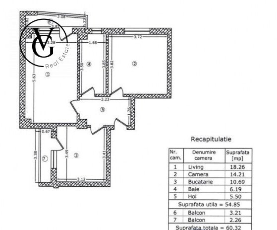 Apartament 2 camere - decomandat - zona Chitila 