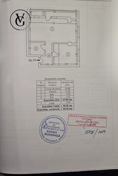 Apartament cu 2 camere - zona Parc Bazilescu