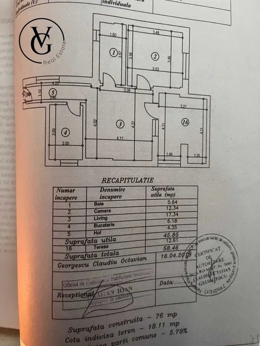 Apartament modern cu 2 camere + terasa - zona Chitila 