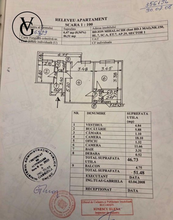 Apartament 2 camere - Bd. Ion Mihalache - Domenii