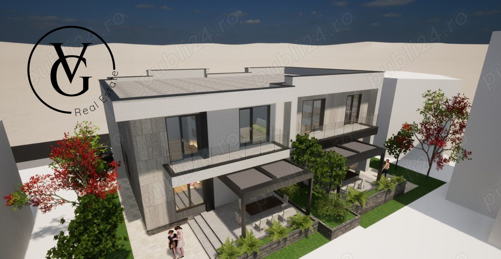 Duplex modern, 4 camere, oras Ovidiu Sud