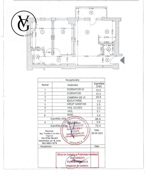 Apartament 3 camere -Belvedere Residence 