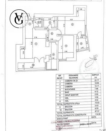 Ap. 3 camere decomandat -Cotroceni Residence -Comision 0%