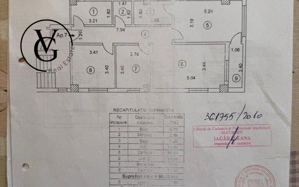 Aprtament 3 camere -garaj subteran + boxa - zona Piața Presei