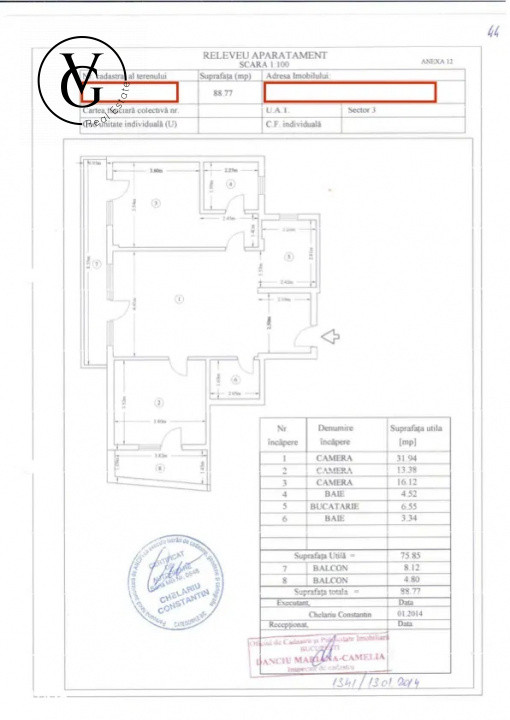 Apartament 3 camere - Zona Decebal 