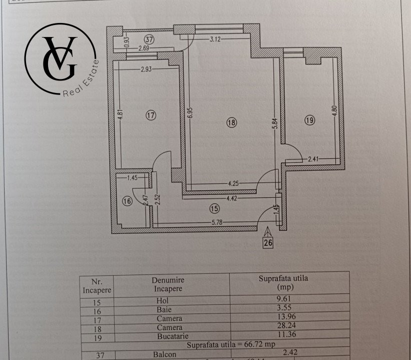 Apartament decomandat 2 camere | Lira Residence 