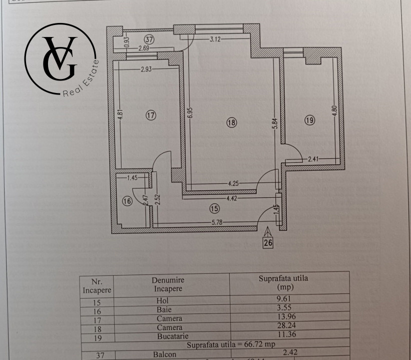 Apartament decomandat 2 camere | Lira Residence 