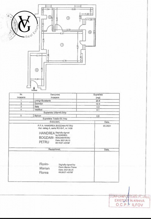 Apartament cu 2 camere în Otopeni - Complex Lara