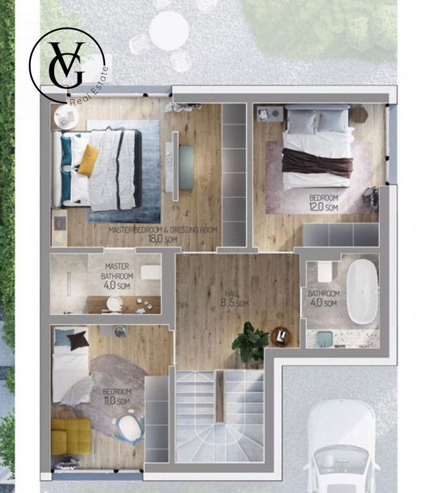 Vila Lux - 4 camere cartier Amber Forest