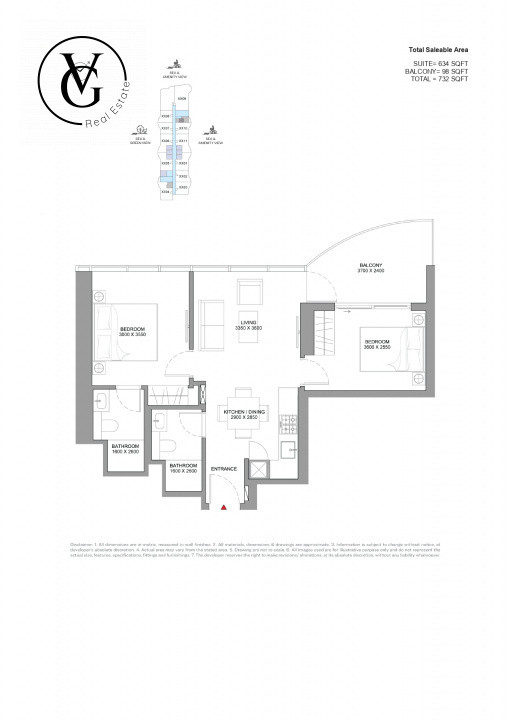 Apartament 3 camere in Emiratele Arabe Unite cu vedere la Oceanul Indian