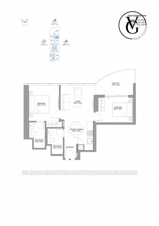 Apartament 3 camere in Emiratele Arabe Unite cu vedere la Oceanul Indian