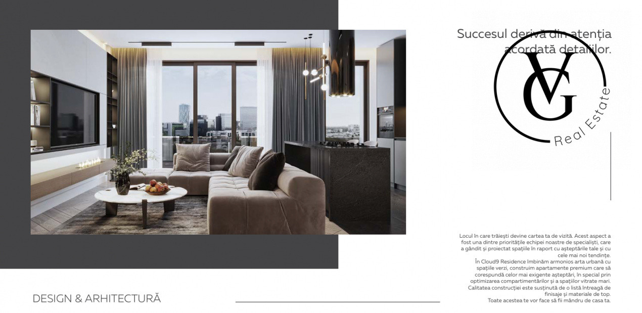 Apartament 2 camere Cloud 9 Pipera - bloc nou