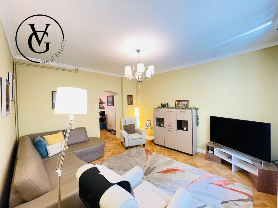 Apartament decomandat de 3 camere în zona Dorobanți