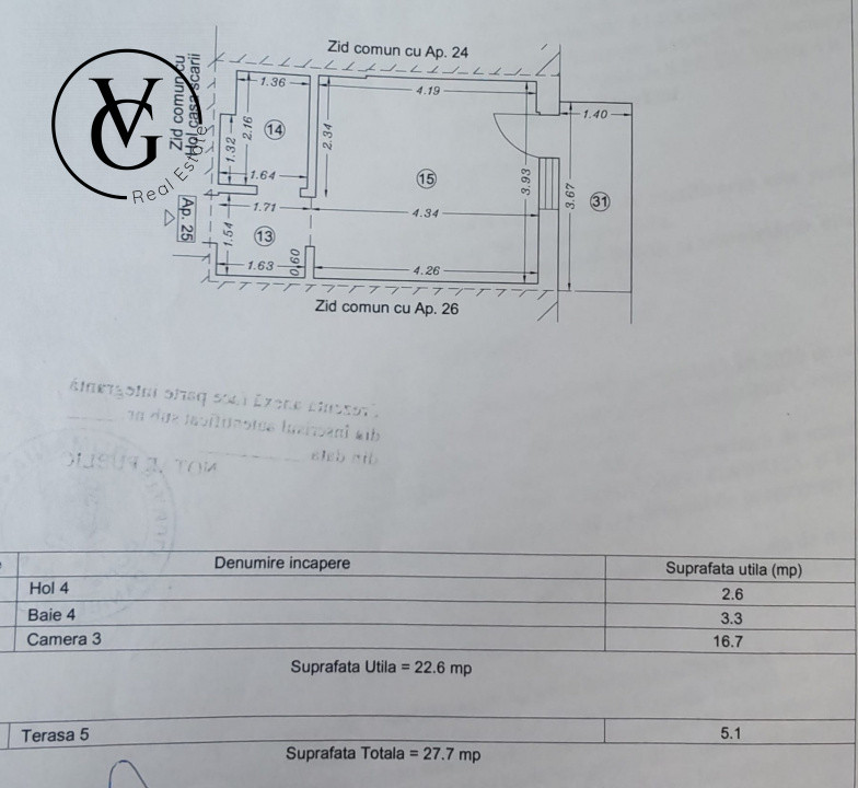 Garsoniere promenada cu vedere la mare