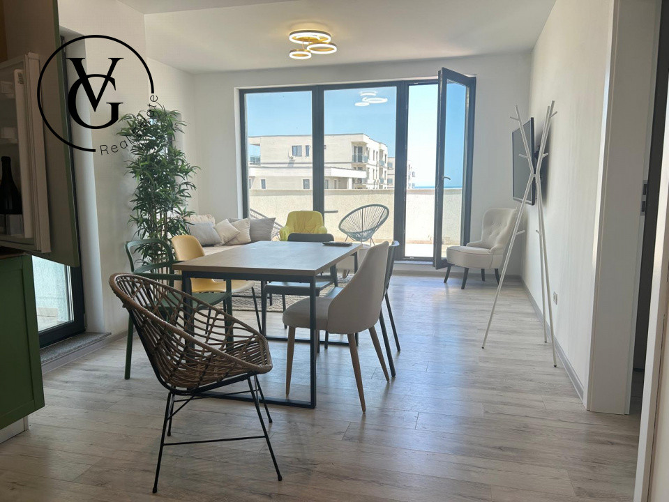 Apartament nou -  2 camere - vedere frontala la mare