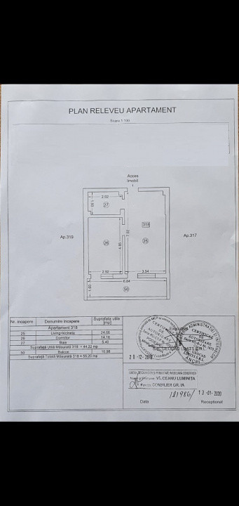 Apartament 2 camere cu vedere la mare Mamaia Nord