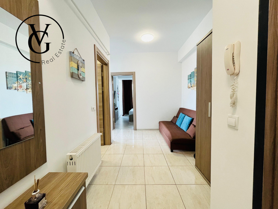 Apartament 2 camere în Mamaia - vedere frontală către lac