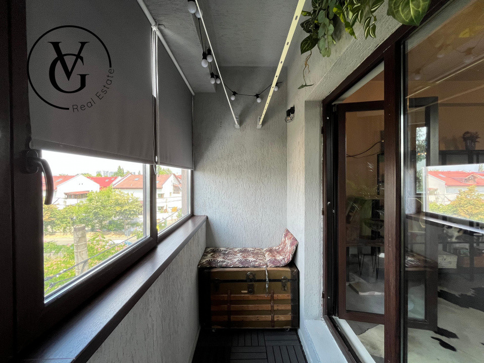 Apartament decomandat 2 camere 2 băi - renovat - Bucureștii Noi