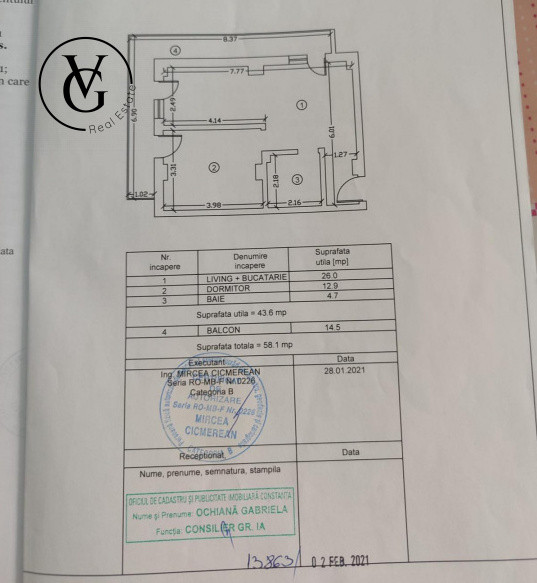 Apartament cu 2 camere - loc de parcare - Mamaia-Sat