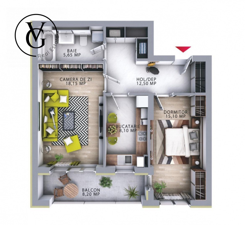 Apartament 2 camere - Maurer | Tomis Plus 
