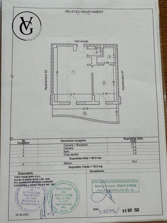 Apartament 2 camere Mamaia Nord - Casa Del Mar