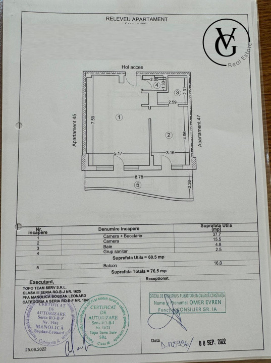Apartament 2 camere Mamaia Nord - Casa Del Mar