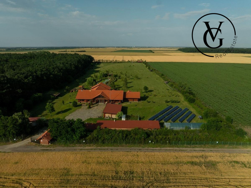 Domeniu complet utilat 4,9 ha, cu iazuri și Vila premium - Grădiștea