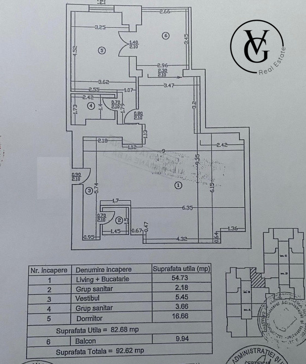 Apartament 2 camere - 2 bai - terasa spatioasa