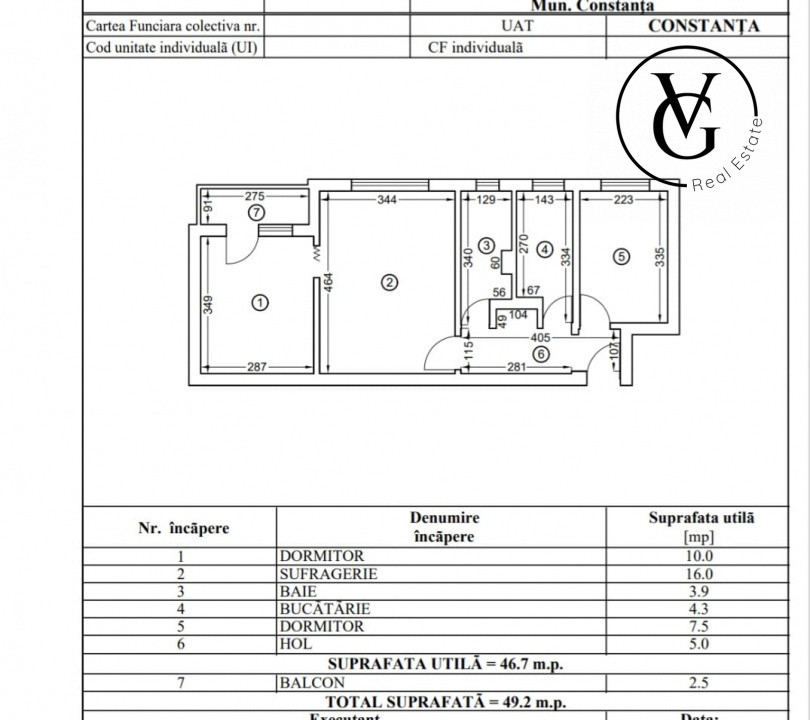 Apartament 3 camere  -zona Tomis Nord