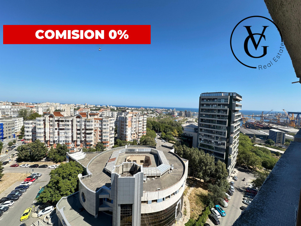 Apartament decomandat 3 camere - zona Gara - vedere spre mare