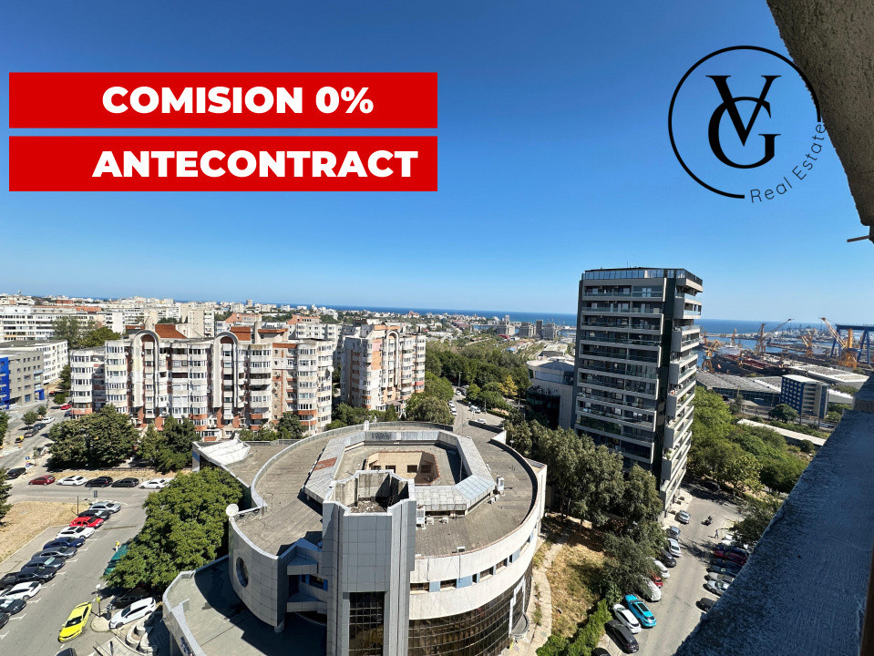 Apartament decomandat 3 camere - zona Gara - vedere spre mare