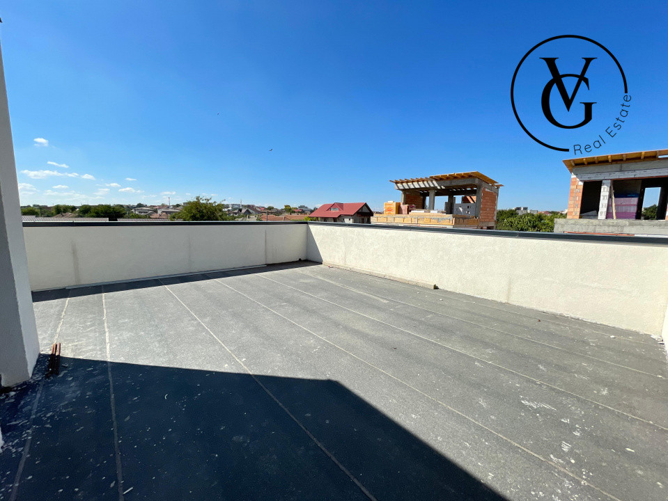 Vila Moderna - Ovidiu - Vedere catre lac (construcție 2025)