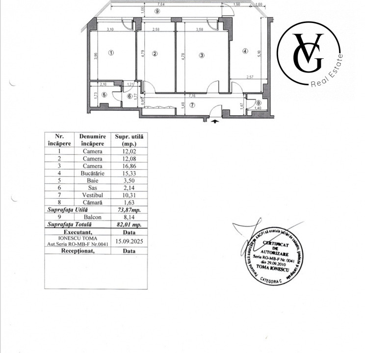 Apartament 3 camere Piata 1 Mai