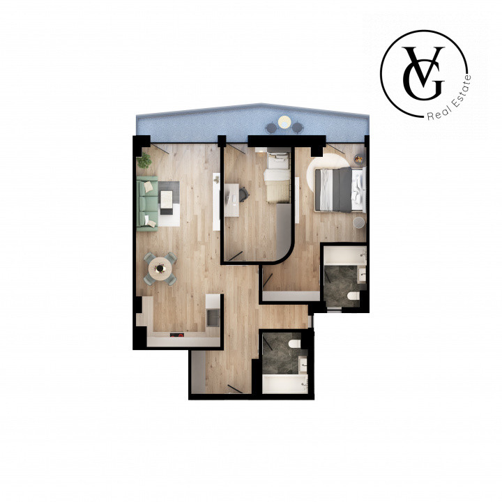 Apartament 3 camere - LakeSide Home  -RATE LA DEZVOLTATOR