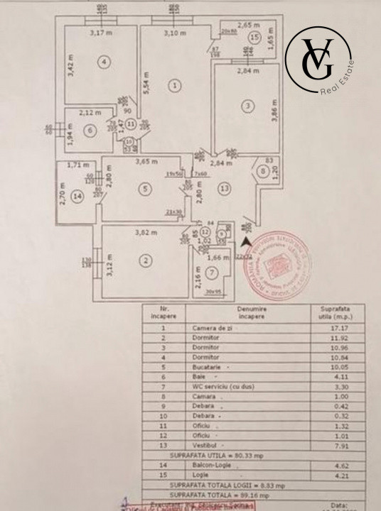 Apartament 4 camere - Piata Domenii 