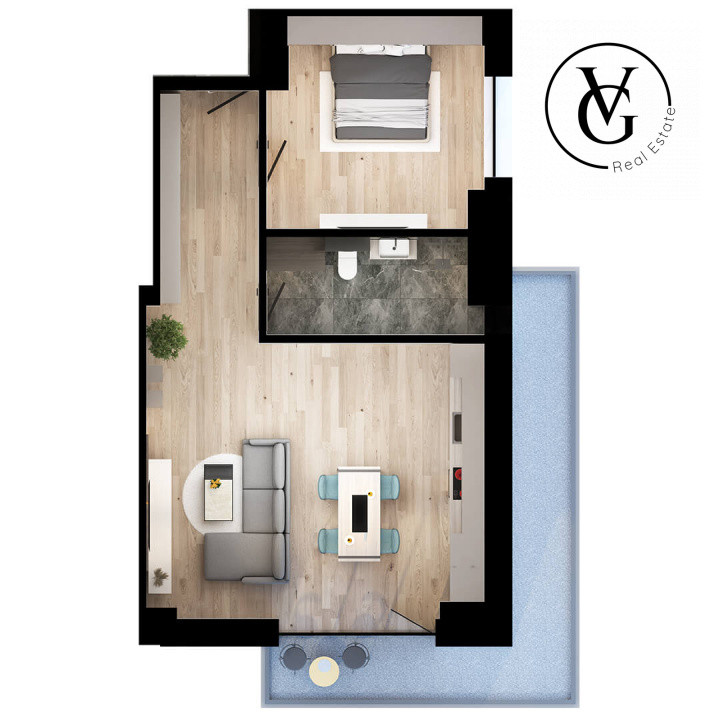 Apartament 2 camere - LakeSide Home -predare 2025